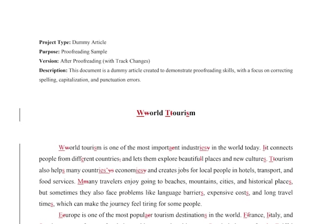 proofread short documents for spelling, capitalization, and punctuation